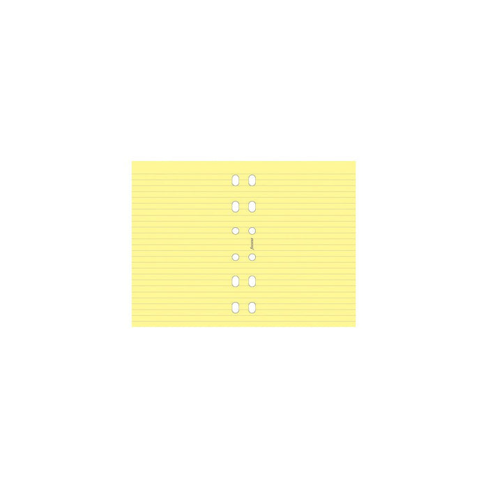 Filofax Pocket Yellow Lined Notepaper Refill CXF213010