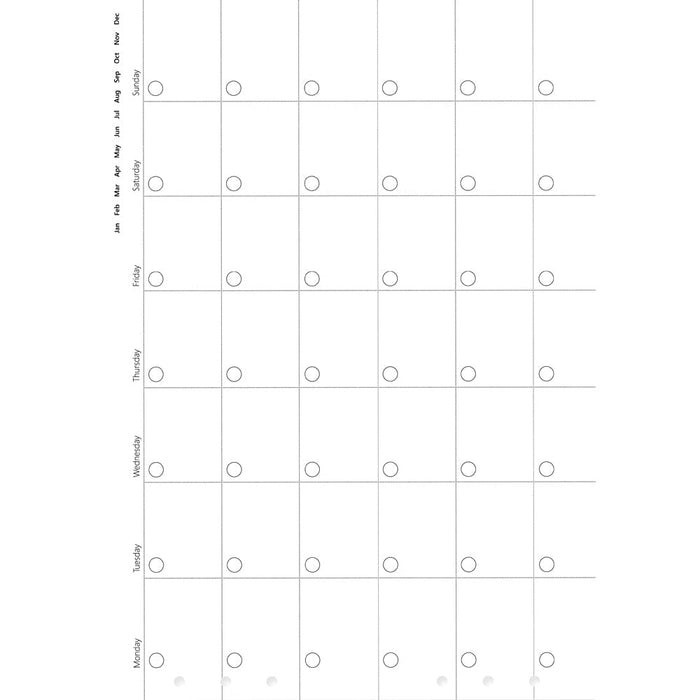 Filofax Undated Clipbook A5 Monthly Planner Refill CXF345002