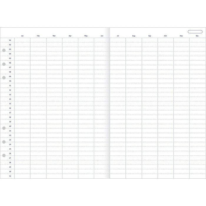 Filofax Undated Clipbook A5 Year Planner Refill CXF345001