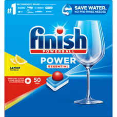 Finish Power Essential Lemon Dishwasher Tablets 50's Pack GL5303115