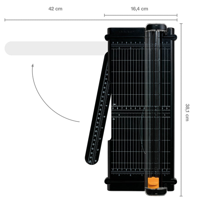 Fiskars 30cm/12 inch SureCut Trimmer, Made from Post-Consumer Recycled Plastic CX1002618
