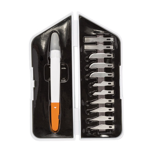 Fiskars Precision Cutting & Carving Set, Includes Blades, Medium Duty ...