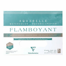 Flamboyant 24cm x 32cm 300gsm Watercolour Pad,  20 Sheets FPC975064C