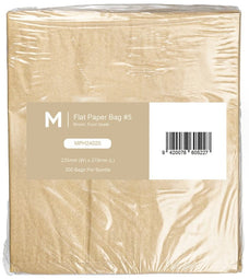 Flat Brown Paper Bag, Size 5, 235mm x 270mm, 40gsm x 500 pieces MPH24020