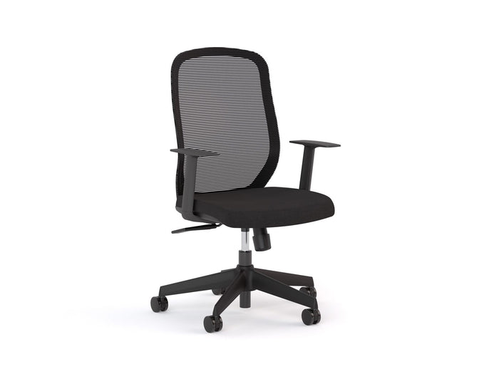 Flex 2.0 Mesh Back Chair, Black Upholstery Seat, Assembled KG_FLXMESH2_B__ASS