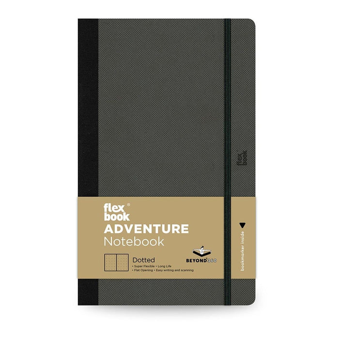 Flexbook Adventure 130mm x 210mm Dotted Notebook - Off-Black FP2100077