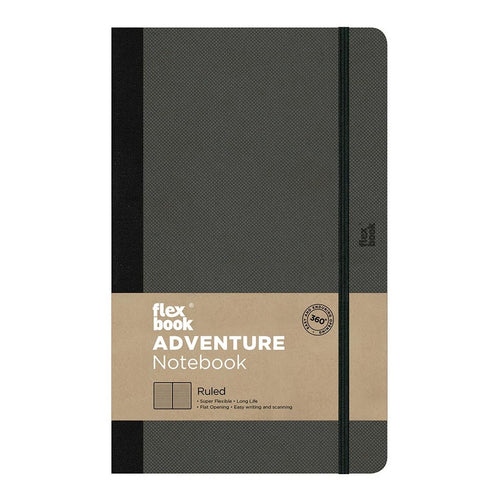 Flexbook Adventure 130mm x 210mm Ruled Notebook - Off-Black | Flexbook ...