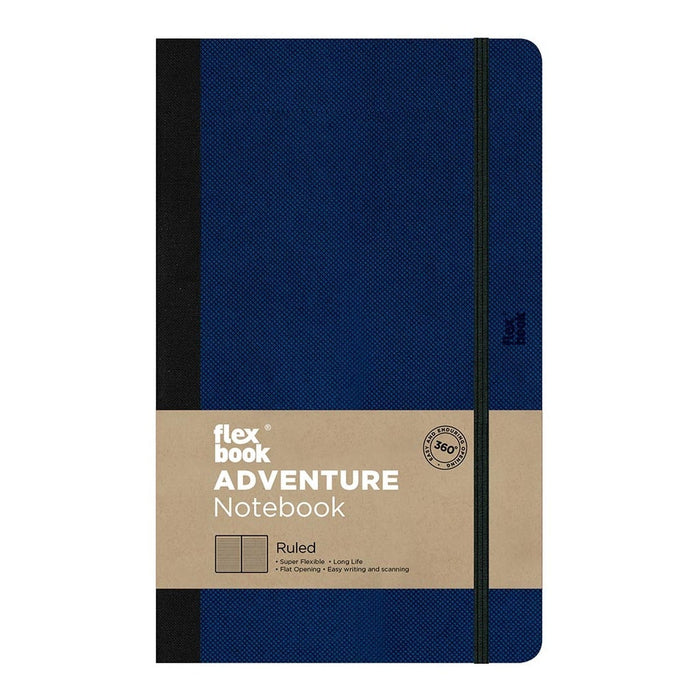 Flexbook Adventure 130mm x 210mm Ruled Notebook - Royal Blue FP2100070