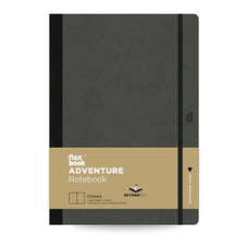 Flexbook Adventure 170mm x 240mm Dotted Notebook - Off-Black FP2100076