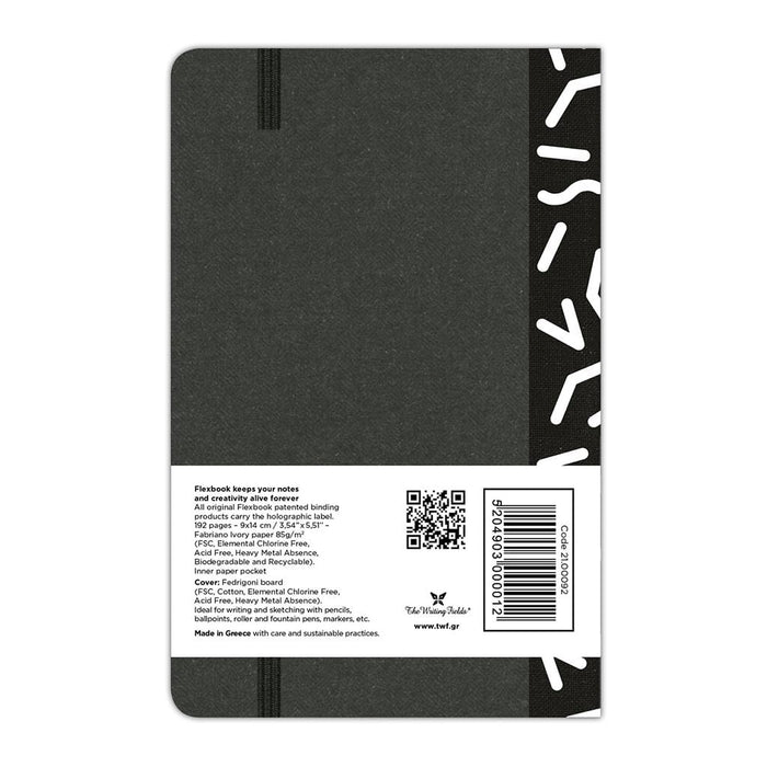 Flexbook Visions 90mm x 140mm Ruled Pocket Notebook - Black FP2100092