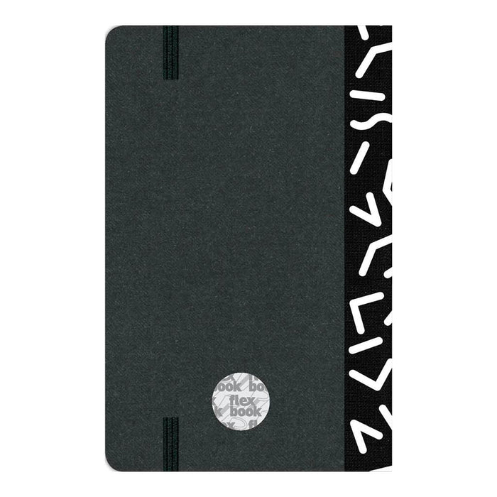 Flexbook Visions 90mm x 140mm Ruled Pocket Notebook - Black FP2100092