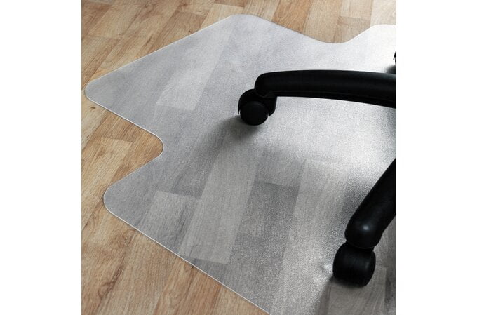 Floortex Clear PVC Chair Mat for Hard Floors 114cm x 134cm AOACCMFLVS0002