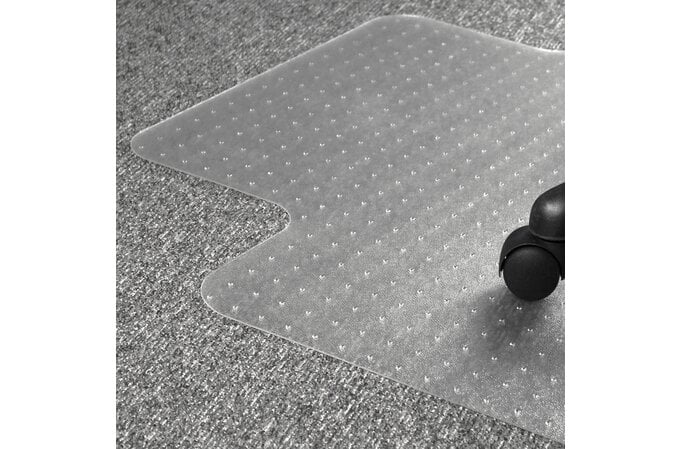 Floortex Clear PVC Chair Mat for Low Pile Carpet 114cm x 135cm AOACCMFLVG0002