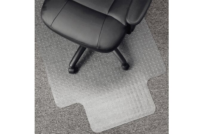 Floortex Clear PVC Chair Mat for Low Pile Carpet 114cm x 135cm AOACCMFLVG0002
