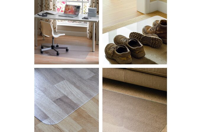 Floortex Multi-Purpose Hard Floor Protection Mat 75cm x 120cm AOACCMFLVS0003