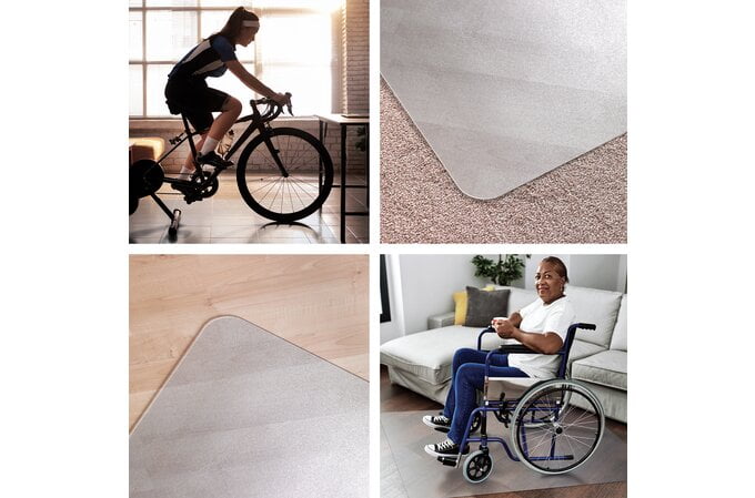 Floortex Multi-Purpose Hard Floor Protection Mat 75cm x 120cm AOACCMFLVS0003