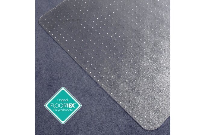 Floortex Polycarbonate Chair Mat for Deep Pile Carpet 116cm x 150cm AOACCMFLPG0002