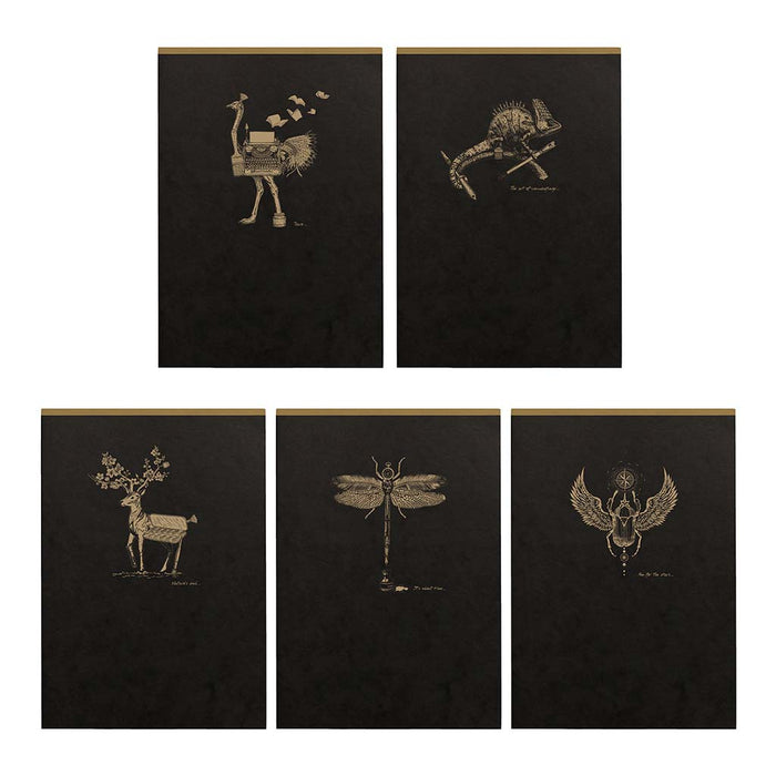 Flying Spirit Clothbound Notepad A5 Assorted Black FPC102636C