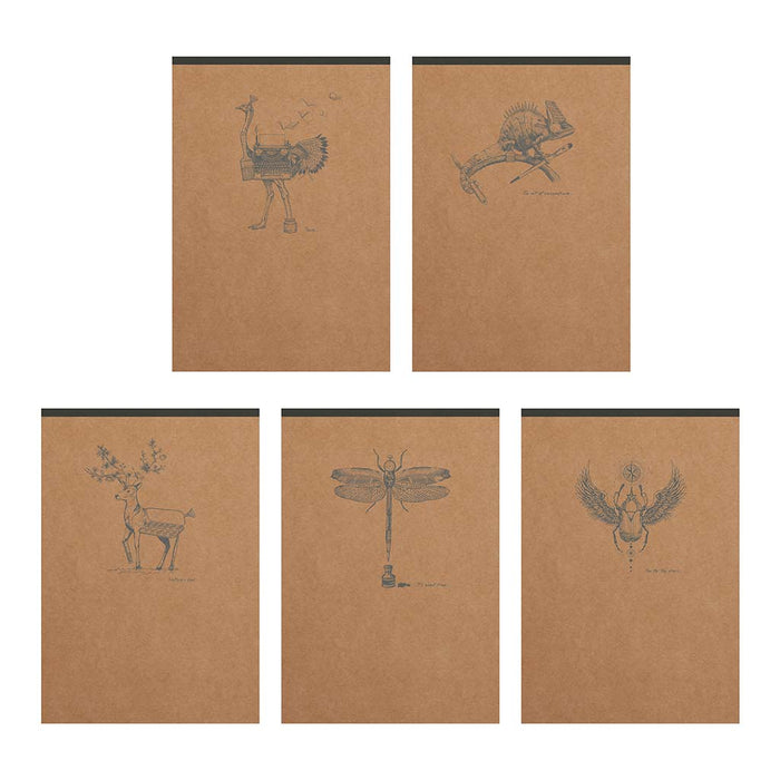 Flying Spirit Clothbound Notepad A6 Assorted Kraft FPC103646C