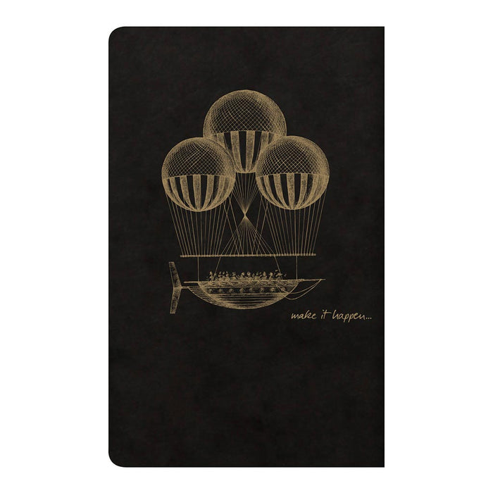 Flying Spirit Sewn Notebook 7.5x12 Assorted Black FPC102586C