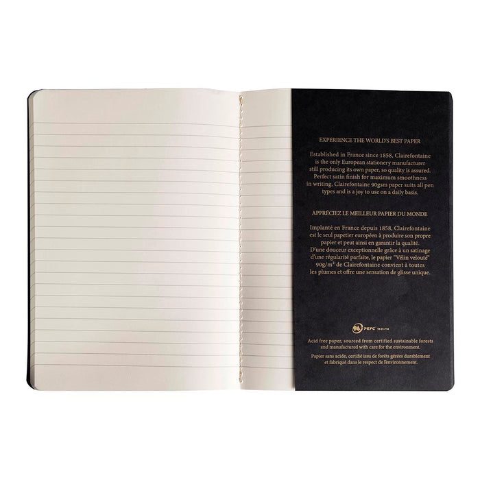 Flying Spirit Sewn Notebook A5 Assorted Black FPC102536C