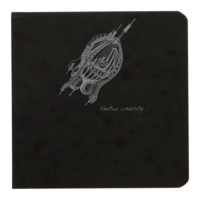 Flying Spirit Sketch Book 10.5cm x 10.5cm Black FPC975806C