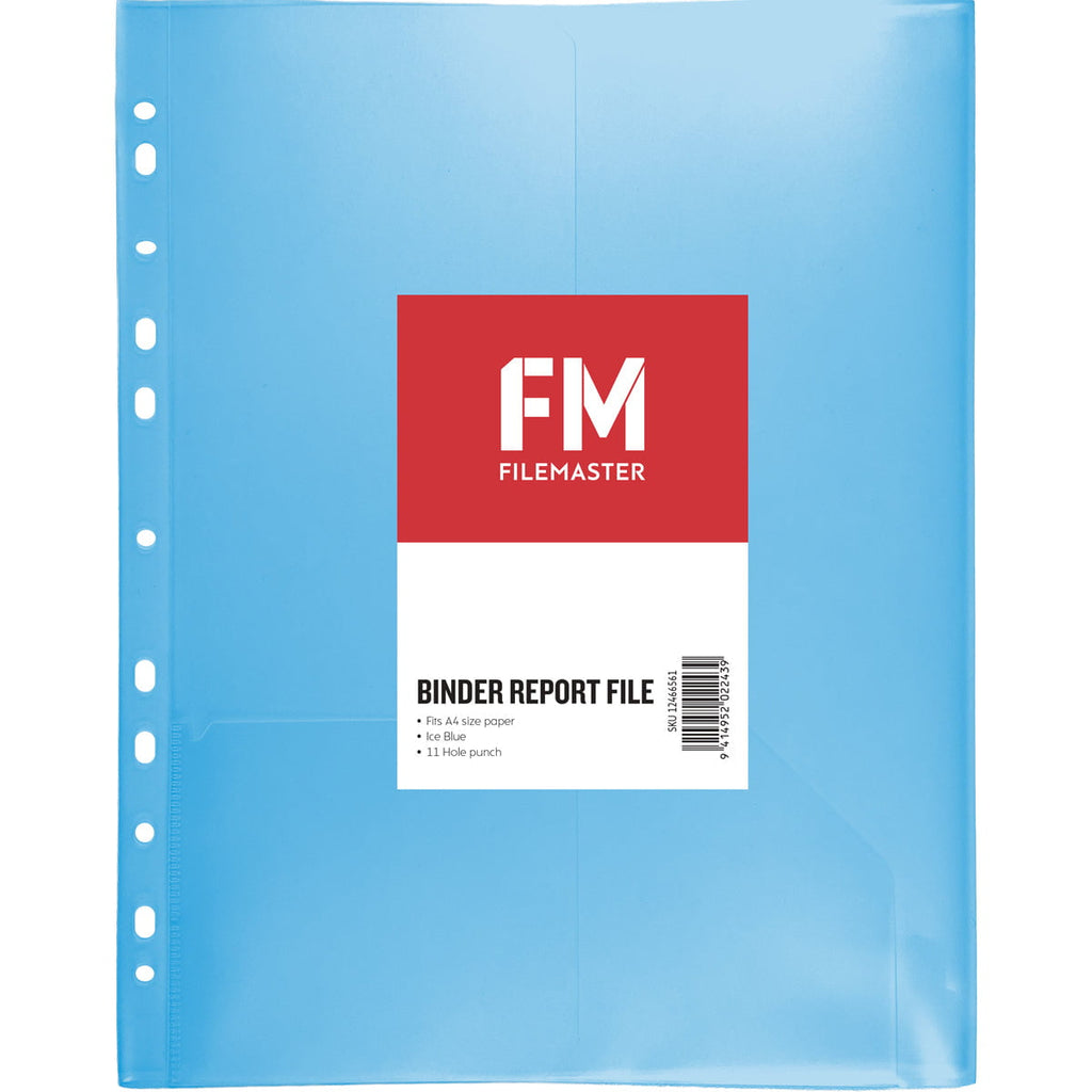 FM A4 Binder Report File, Ice Blue | Newest Products — Discount Office