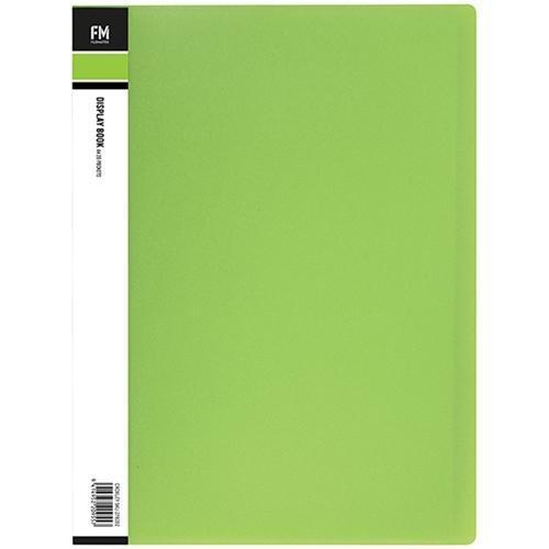 FM A4 Display Book 20 pocket Lime Green CX278202