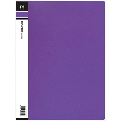 FM A4 Display Book 20 pocket Vivid Passion Purple CX173559