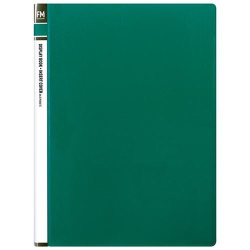 FM A4 Insert Cover Display Book 20 pocket Green CX278235