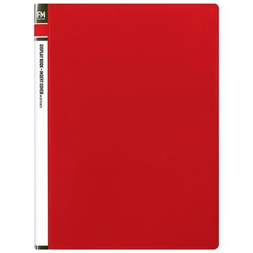 FM A4 Insert Cover Display Book 20 pocket Red CX278233