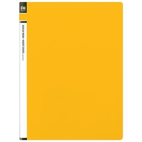 FM A4 Insert Cover Display Book 20 pocket Yellow CX278239