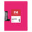 FM A4 Landscape Clipboard with Flap, Pink CX12466555