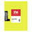 FM A4 Landscape Clipboard with Flap, Yellow CX12466554