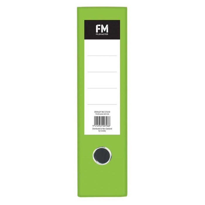 FM A4 Lever Arch File Vivid Lime CX172150