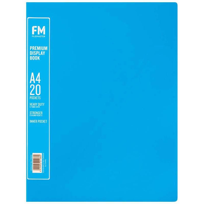 FM A4 Premium Display Book 20 Pocket Ice Blue CX278259
