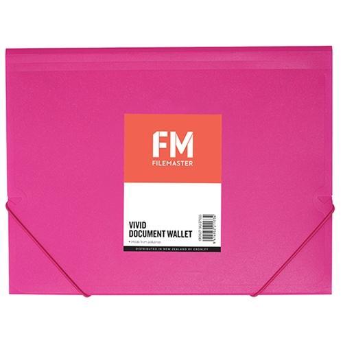 FM A4 Vivid Document Wallet Pink CX279315