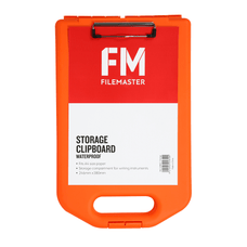 FM Clipboard A4 Storage Weatherproof Hi Vis Orange CX110822