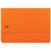 FM Foolscap Document Wallet Orange CX291005-1