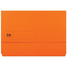 FM Foolscap Document Wallet Orange CX291005-1