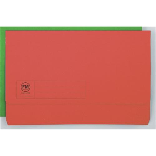 FM Foolscap Document Wallet Red CX291004-1