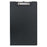 FM Foolscap PVC Clipboard + Flap Black CX232011