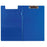 FM Foolscap PVC Clipboard + Flap Blue CX232010