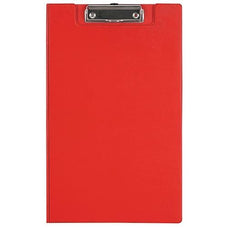 FM Foolscap PVC Clipboard + Flap Red CX232012