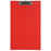 FM Foolscap PVC Clipboard + Flap Red CX232012