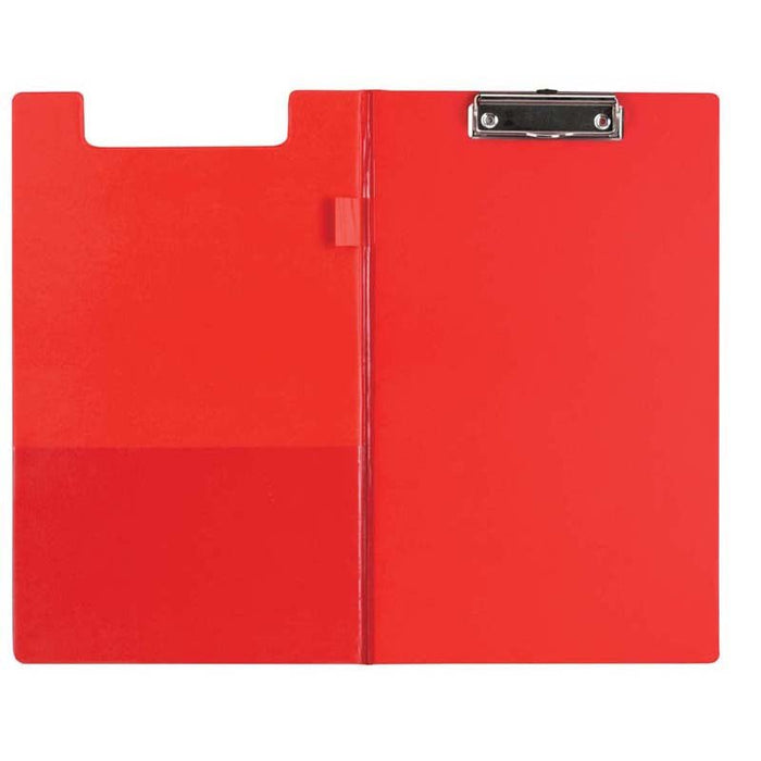 FM Foolscap PVC Clipboard + Flap Red CX232012
