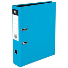 FM Foolscap Vivid Lever Arch File Ice Blue CX172185