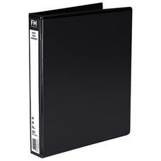 FM Overlay Insert Cover A4 Ring Binder 2/26 - Black CX171604