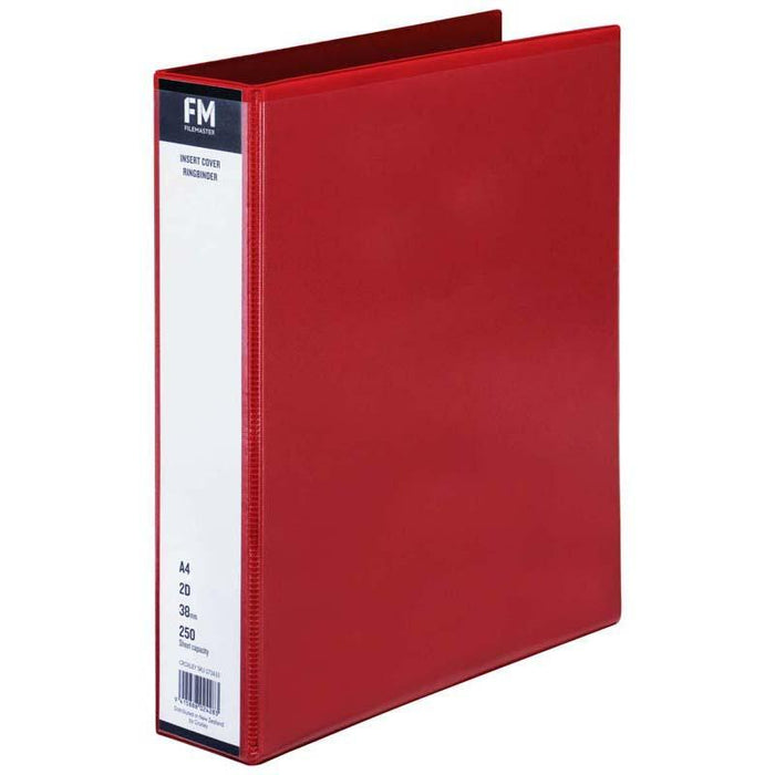 FM Overlay Insert Cover A4 Ring Binder 2/38 - Red CX171633