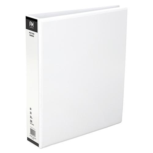 FM Overlay Insert Cover A4 Ring Binder 2/38 - White CX171630